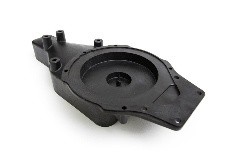 Gearbox with mounting inserts