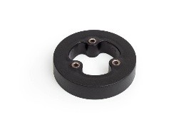 Steering wheel spacer for heavy equipment