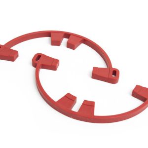 Semi-circular retaining clip