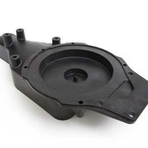 Gearbox with mounting inserts