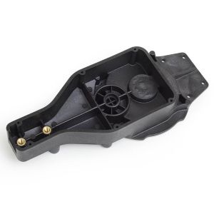 Gearbox with mounting inserts